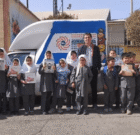 لبخند و ورزش زیر چتر کتابخانه سیار کانون کرج