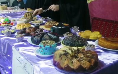 جشنواره غذا و پخت کیک و نان ویژه نوجوانان و جوانان در مسجد جامع یزدی‌های ولدآباد محمدشهر